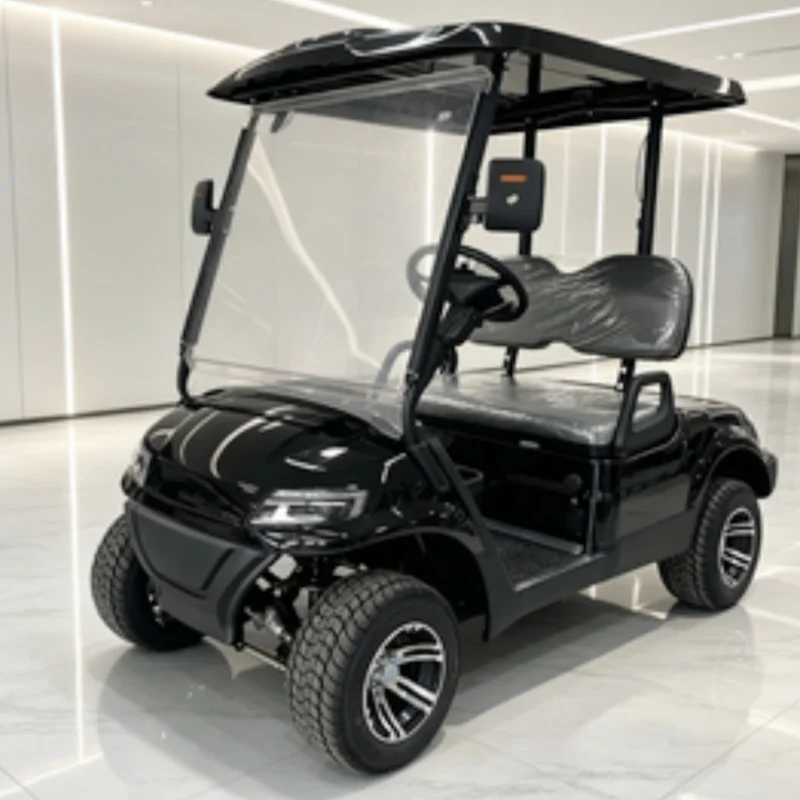 New Design Factory Electric Golf Cart Luxury Modern CE Certification With 12-Inch Off-Road Tires Side Mirror With Turning Light