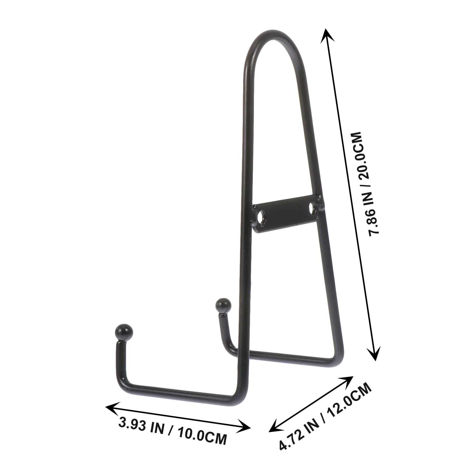 

4Pcs Ceramic Display Rack Metal Plate Holder Multipurpose Stand for Plates Artwork Books Kitchen Dining Office Decor
