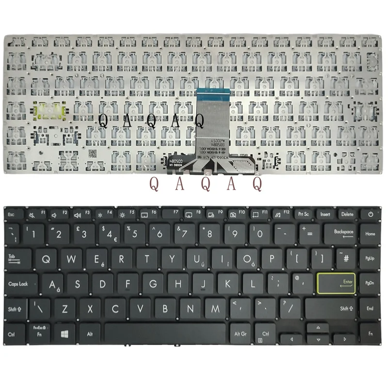 

QA New Laptop keyboard for Asus X421FQ X421IA X421JA X421JP X4