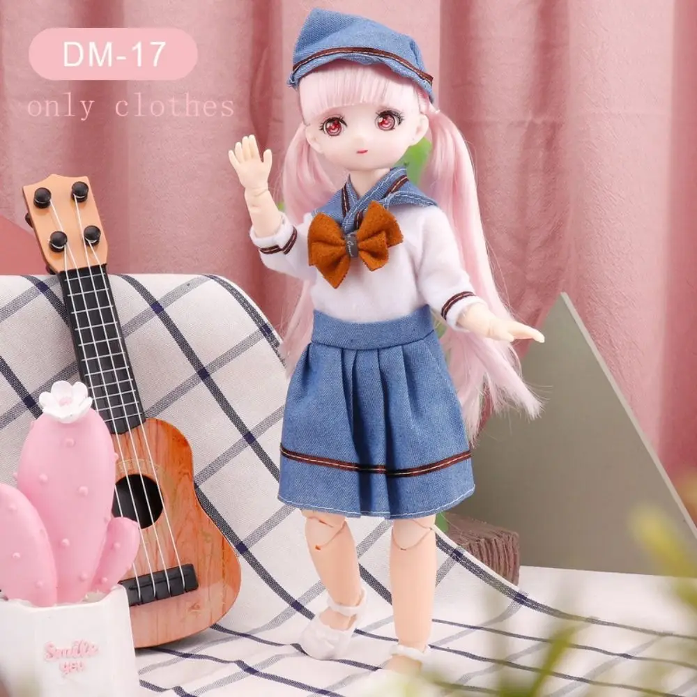 스커트 30cm BJD 인형 옷 화려한 귀여운 1/6 BJD 인형 옷 귀여운 움직이는 몸 11인치 BJD 인형 드레스 어린이 선물