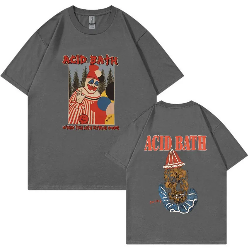 Acid Bath 2023 New T Shirt When The Kite String Pops Graphic T-Shirt Men\'s Vintage 100% Cotton Oversized Tees Unisex Streetwear