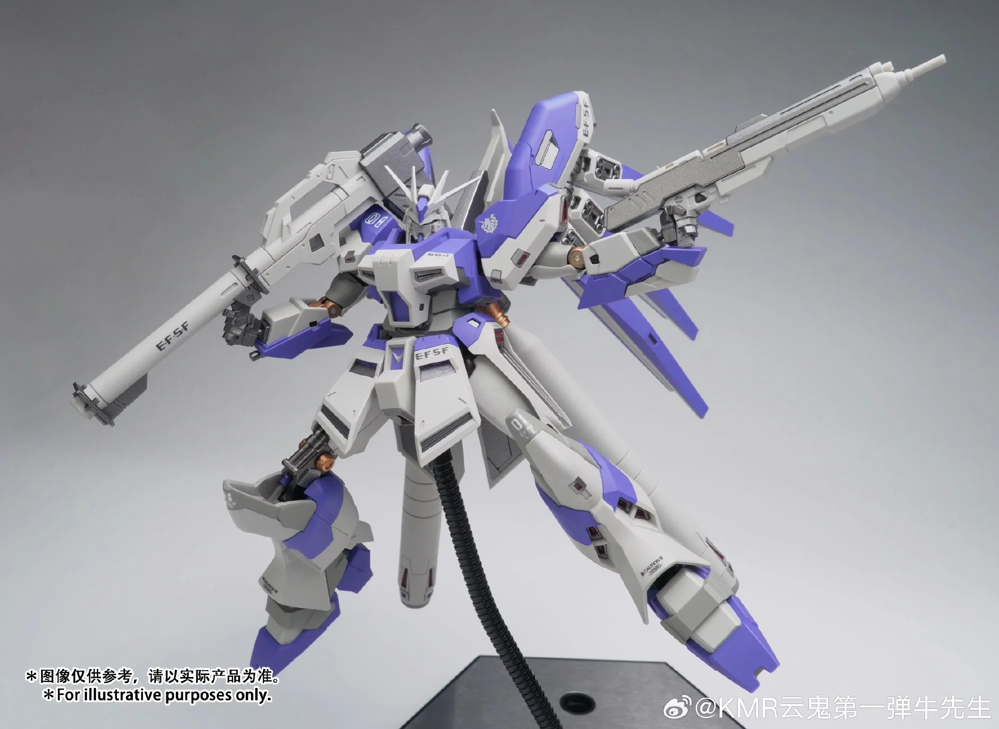 1/144 Kmr Hi-V Ver.Mr Rx-93-V2 Model Kit Assemblage Actiefiguren Robot Plastic Model Met Basis Hi-V Standbeeld Kind Verjaardag Speelgoed Cadeau