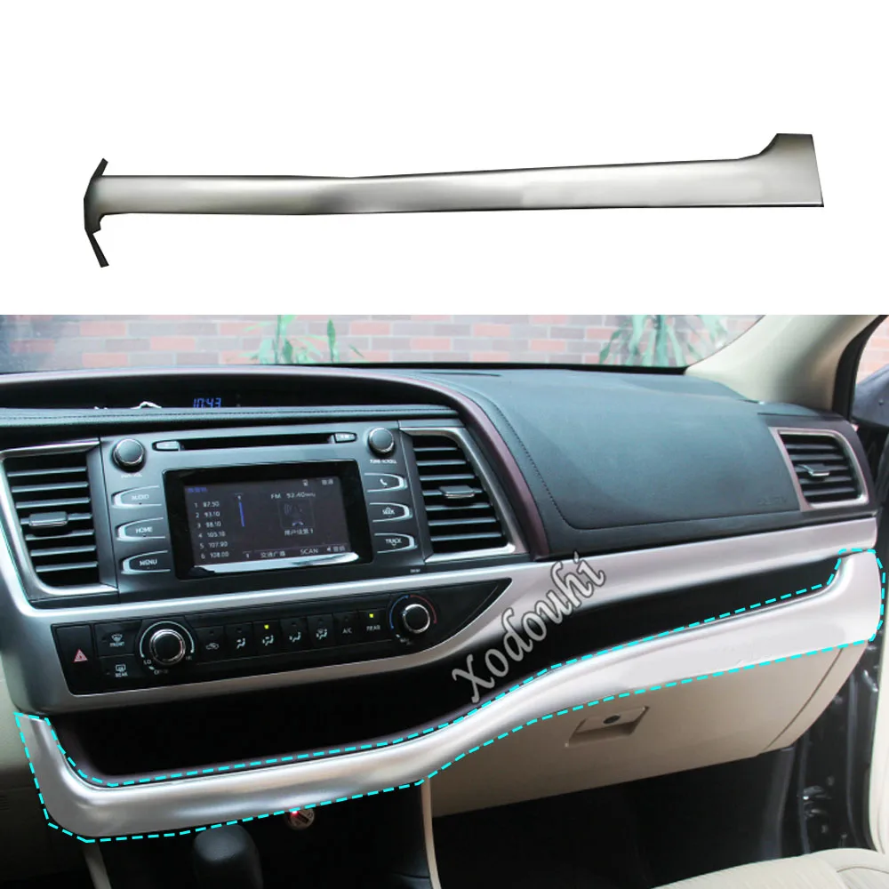 

Car Cover Trim ABS Stick Frame Glove Box Air Conditioning Switch Outlet Vent For Toyota Highlander 2015 2016 2017 2018 2019 2020