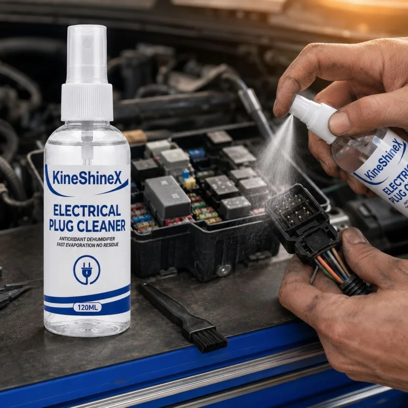 

120ml Electronic Contact Cleaner Spray Fast Drying No Residue Degreaser for Car Plugs Connectors PCB Circuit Boards Deoxidizer