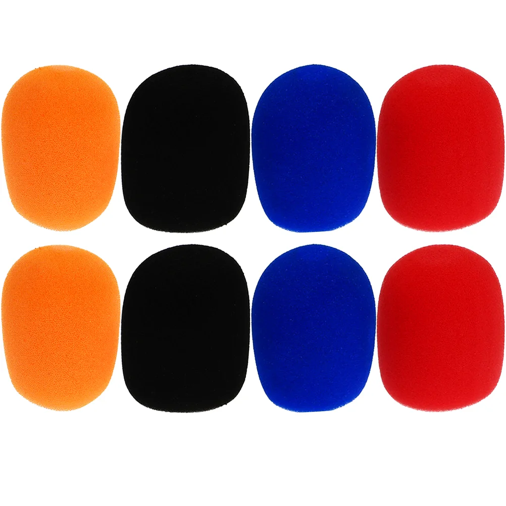 

8 Pcs Microphone Case Handheld Sponge Cover Stage Windscreens Disposable KTV Covers