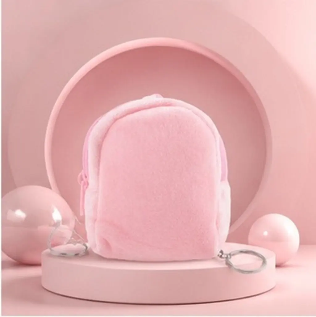Small Candy Color Book Bag Decorative Children's Cute Purse Keychain Pouch Functional Coin Holder Travel Lightweight Change