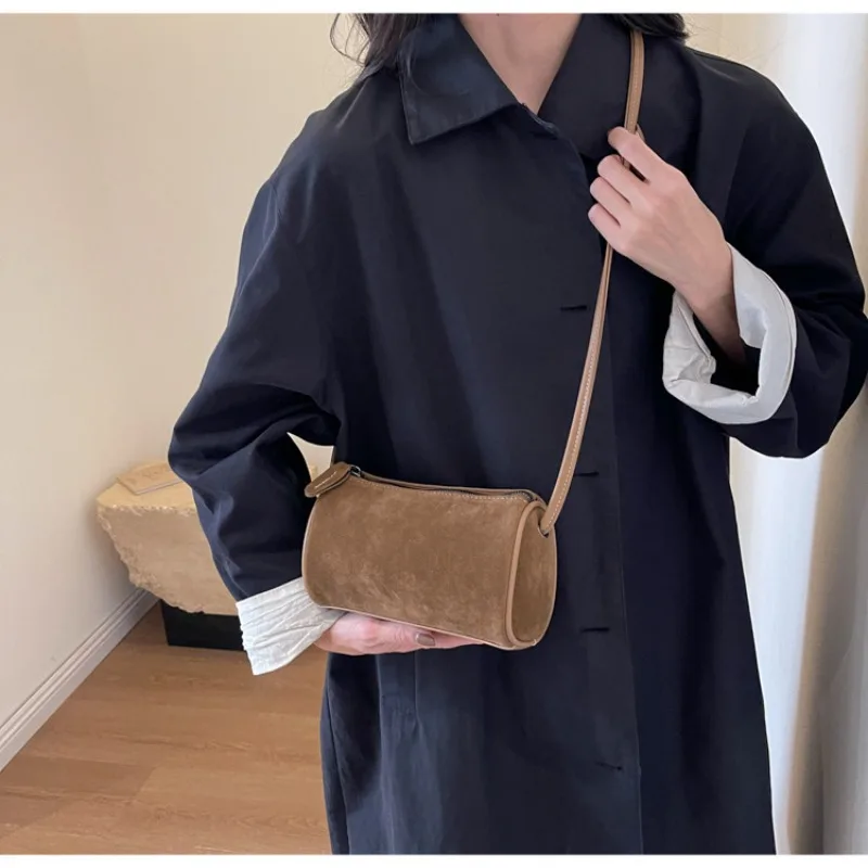 2026 Modische Retro Mini PU-Leder Schultertaschen für Damen Bucket Crossbody Bag Luxus Designer Geldbörsen und Handtaschen – Detail 26