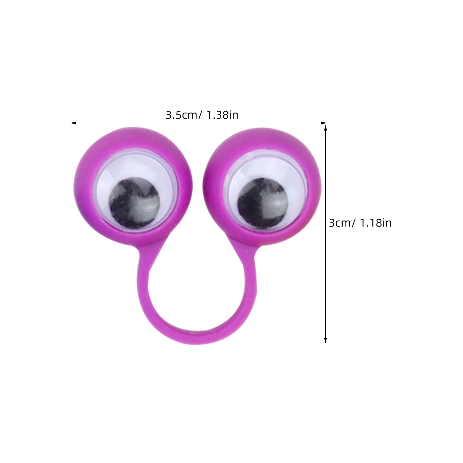 24 قطعة العين فنجر الدمى مقلة العين خواتم حفلة لصالح الاطفال حلقة بلاستيكية التعليمية التظاهر اللعب الإبداع لعبة أطفال