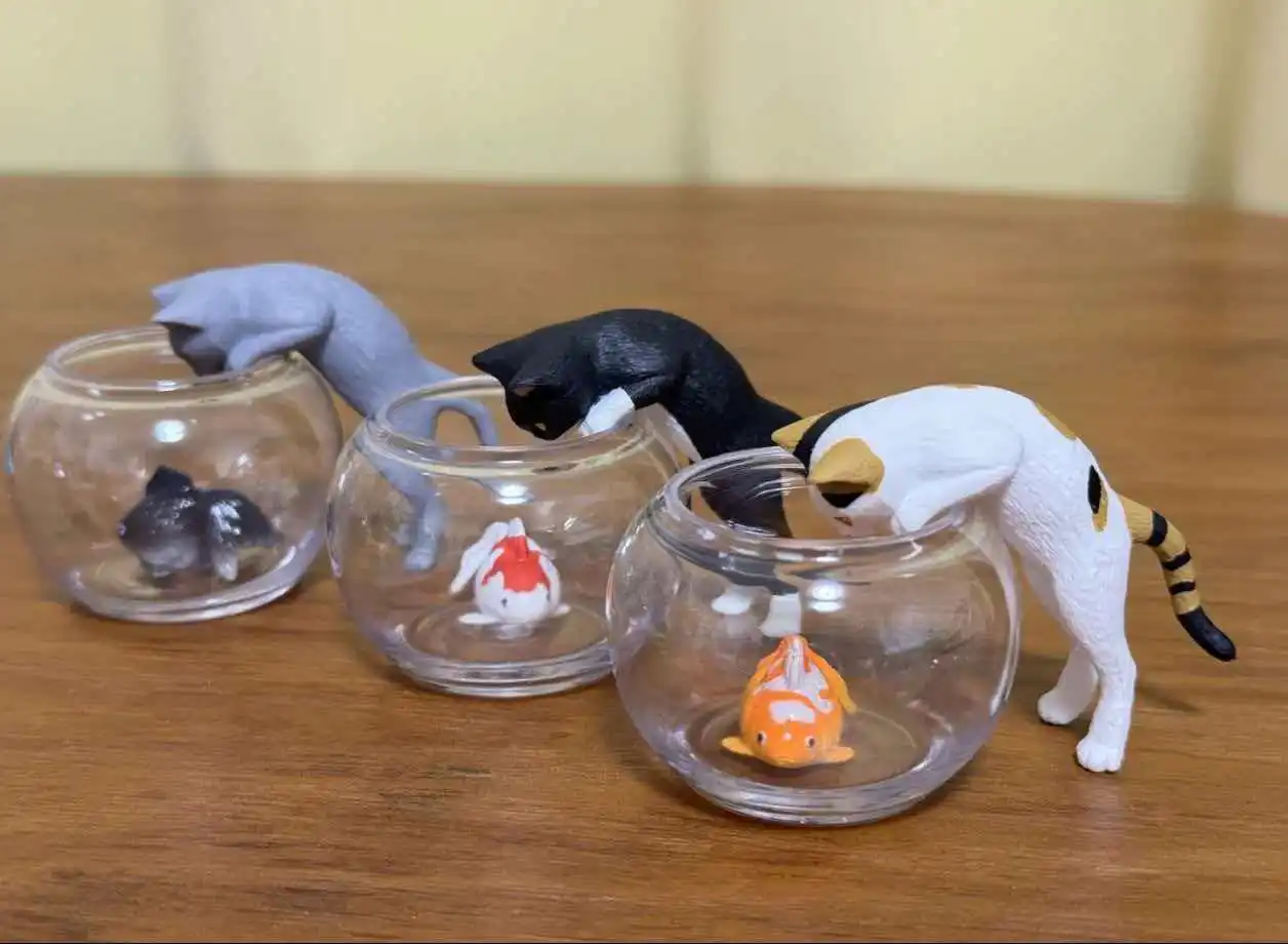 

Новые товары в наличии: коллекционные фигурки Goldfish Cat Blind Box, серия «Лови рыбу», «Три цветка», «Черная кошка». Модные настольные украшения, подарок.
