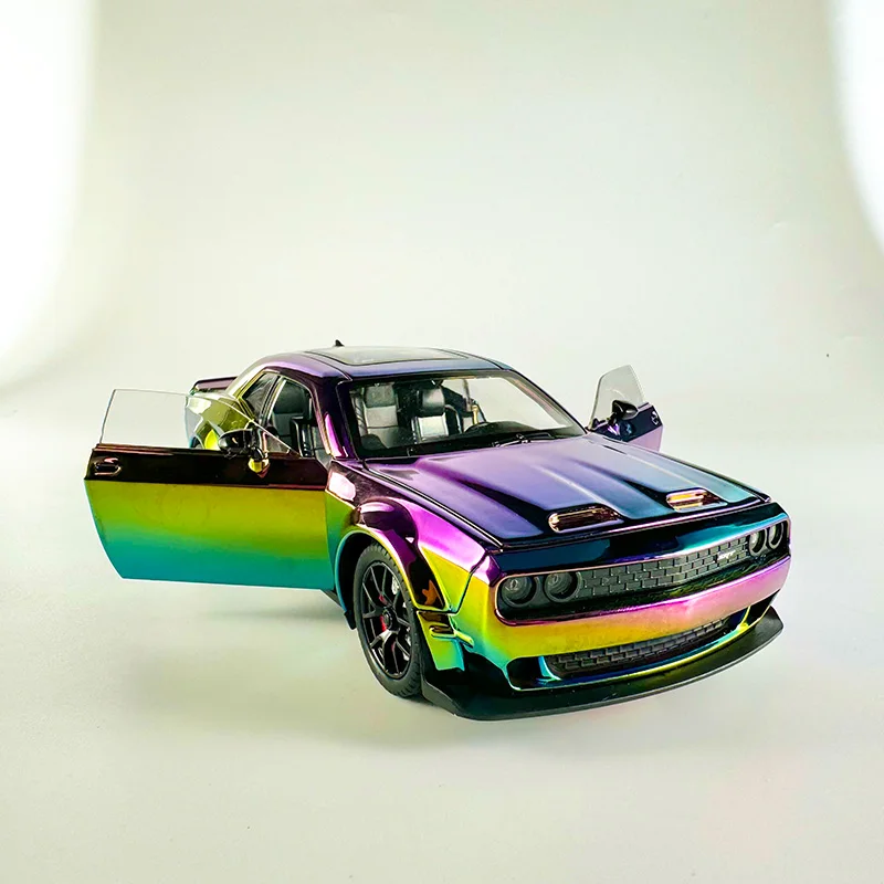 1:24 Electroplating Hellcat Alloy Model, Strong Return Force, Four-wheel Shock Absorption, Cool Sound And Light