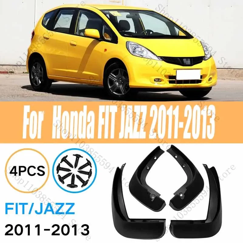 

Mudguard For Honda Fit Jazz 2011-2013 4pcs Mudflaps Mudguards Car Accessories Auto Styline Splash Guard Fender Mud Flap