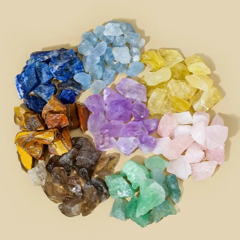 Natural Crystal Rough Stone Diffuser, Gravel Crystal Aromatherapy Spar Ore Ornament Home Table Decor