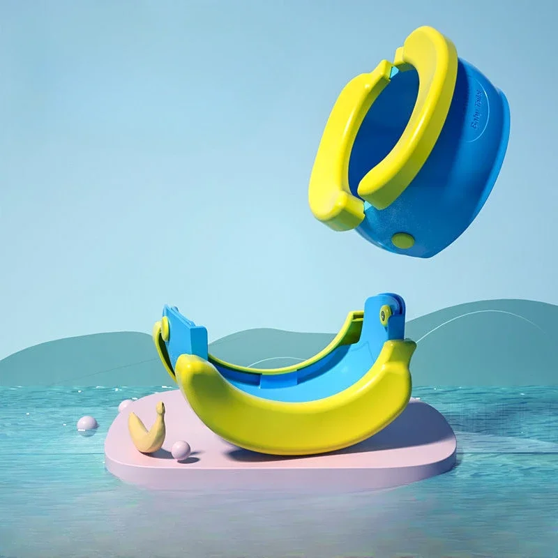 Children's Toilet Seat Foldable Banana Children Toilet Baby Vehicle-mounted Urine Bucket Infant Travel Household Portable Potty