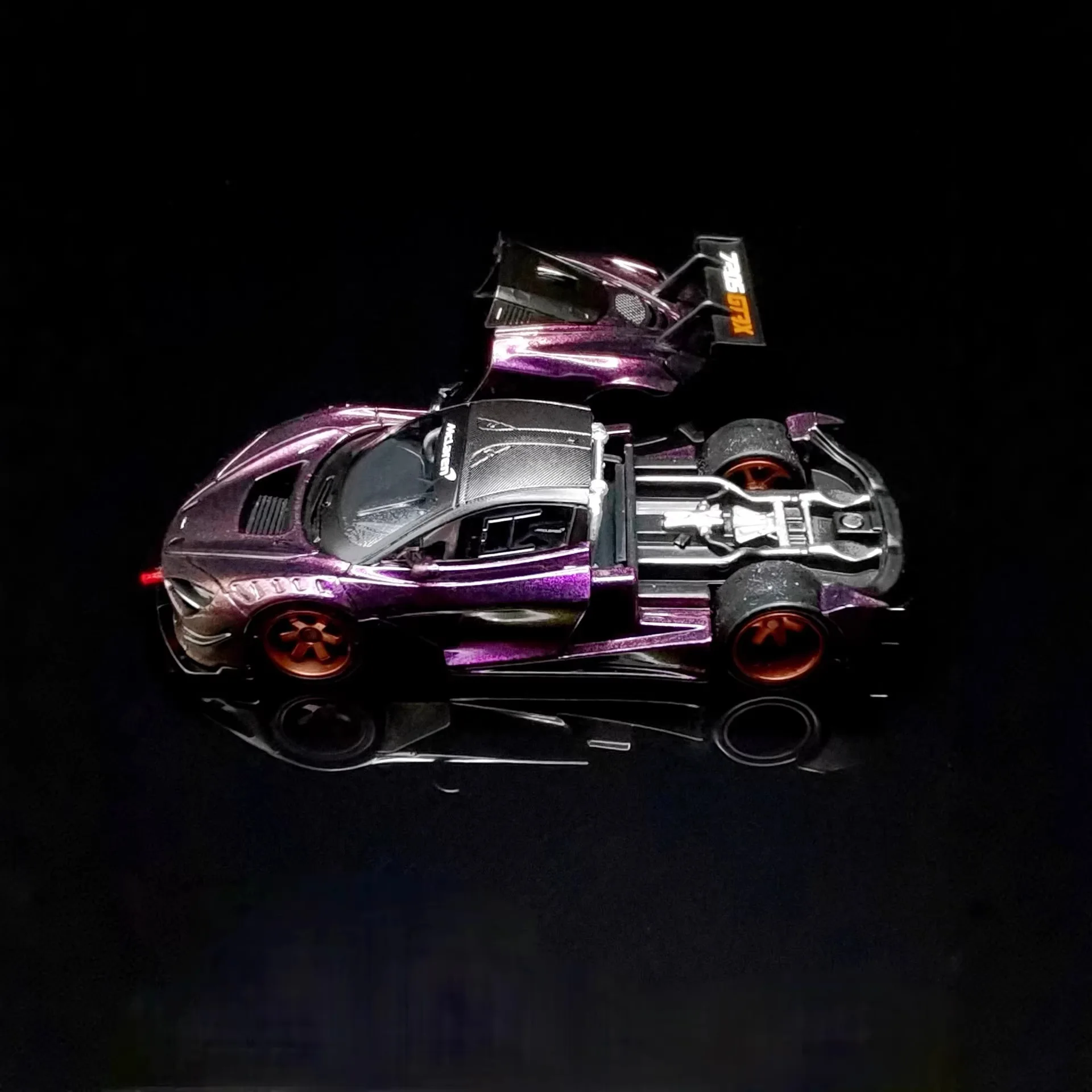 نموذج سيارة رياضية فائقة 720S GT3X بمقياس 1:64، نموذج سيارة مصغر من السبائك، زينة، لعبة، هواية، مجموعة، هدية