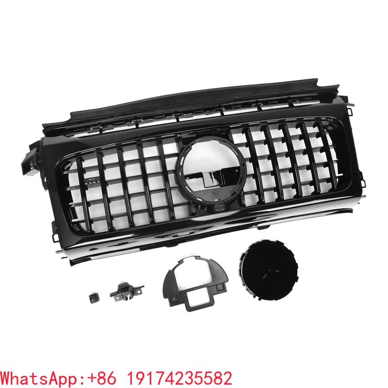 

W464 Grill Front Bumper Grille ABS Gloss Black GT Style Front Parts Auto for Merce Bez G Class W464 2019+ W464 Grill