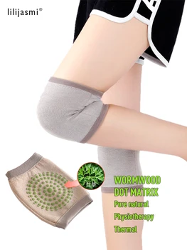쑥 패드 양모 경량 무릎 패드 슬리브 방한 보호 따뜻한 무릎 패드 니트 하이 무릎 패드 무릎 패드 다리 보호 가을과 겨울 모델