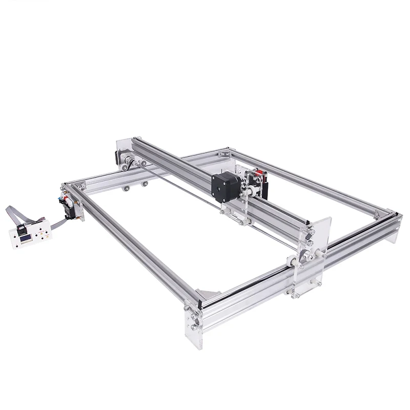 Máquina de gravação CNC 2 eixos, Área de trabalho 65x50cm, TTL, PMW Controle, 20W, Gravador do laser, Couro DIY, Máquina de corte de madeira
