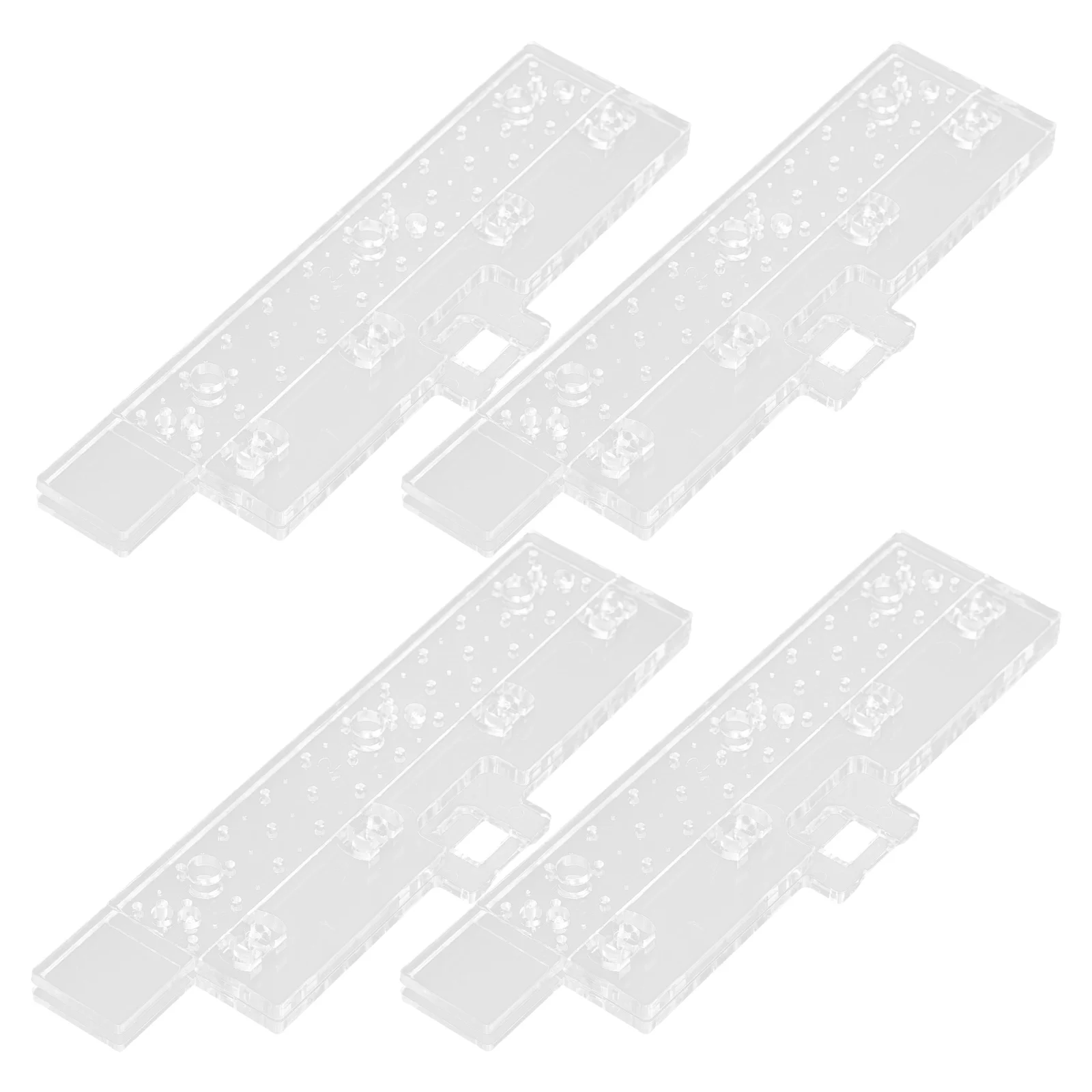 

4 Pairs Replacement Slats Vertical Blinds White Plastic Repair Kit Window Blind Tabs Curtain Bracket Attachment