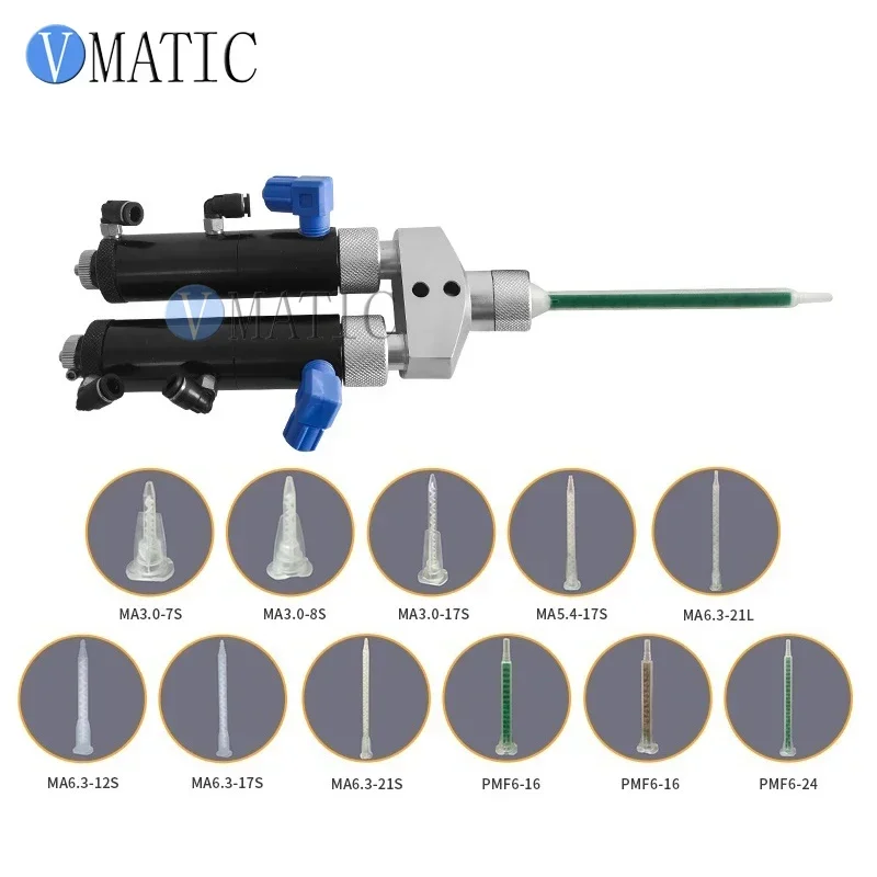 Free Shipping Big Flow Ab Glue Dispensing Double Action Ratio Rate 1:1 Diaphragm Valve