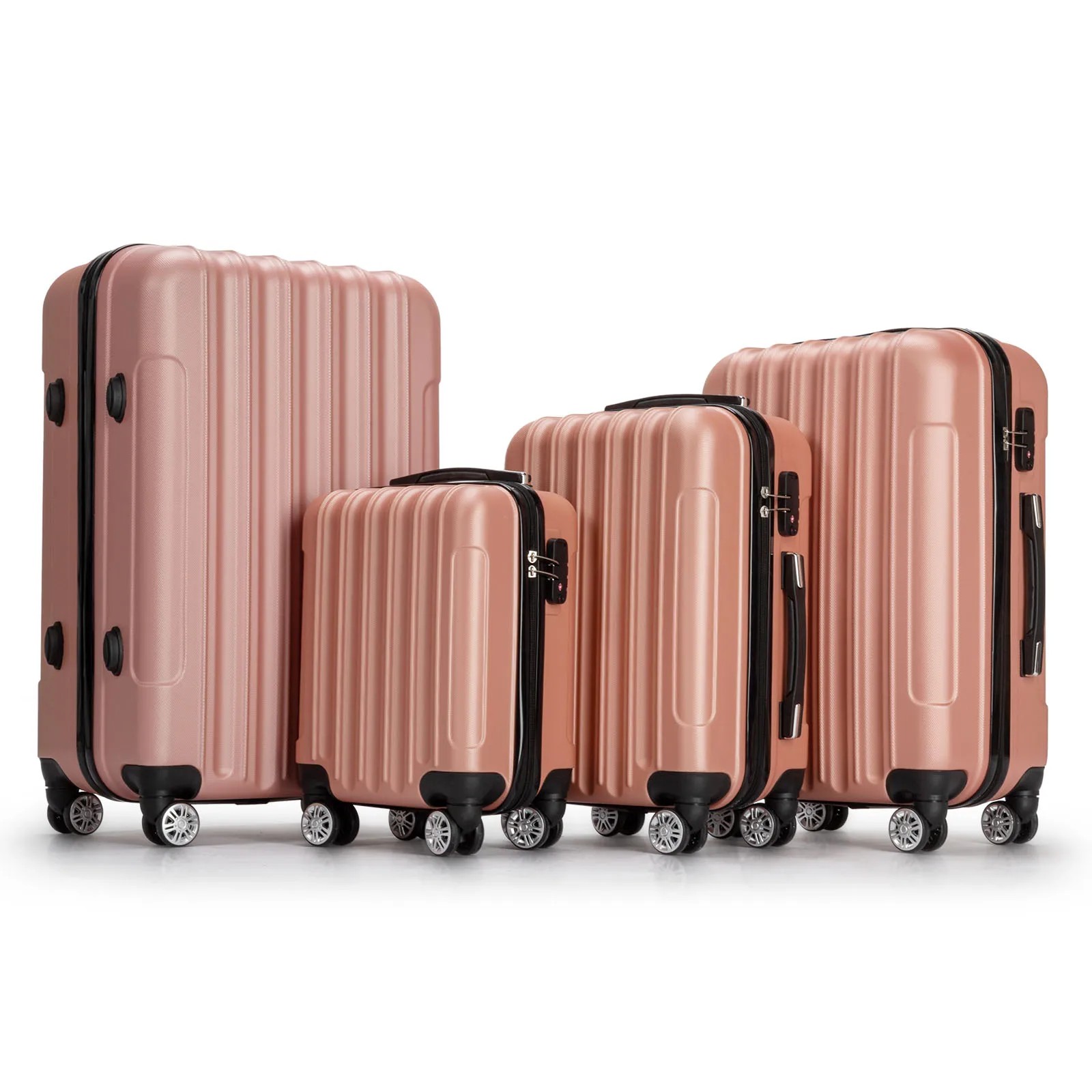 Vertical pattern four-in-one universal wheel with handle trolley case 16in 20in 24in 28in ABS aluminum alloy trolley fashion