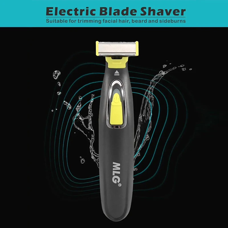 

Портативная электробритва для мужчин и женщин, USB перезаряжаемый триммер для всего тела, Т-образное лезвие, бритва, водонепроницаемая машинка для стрижки волос