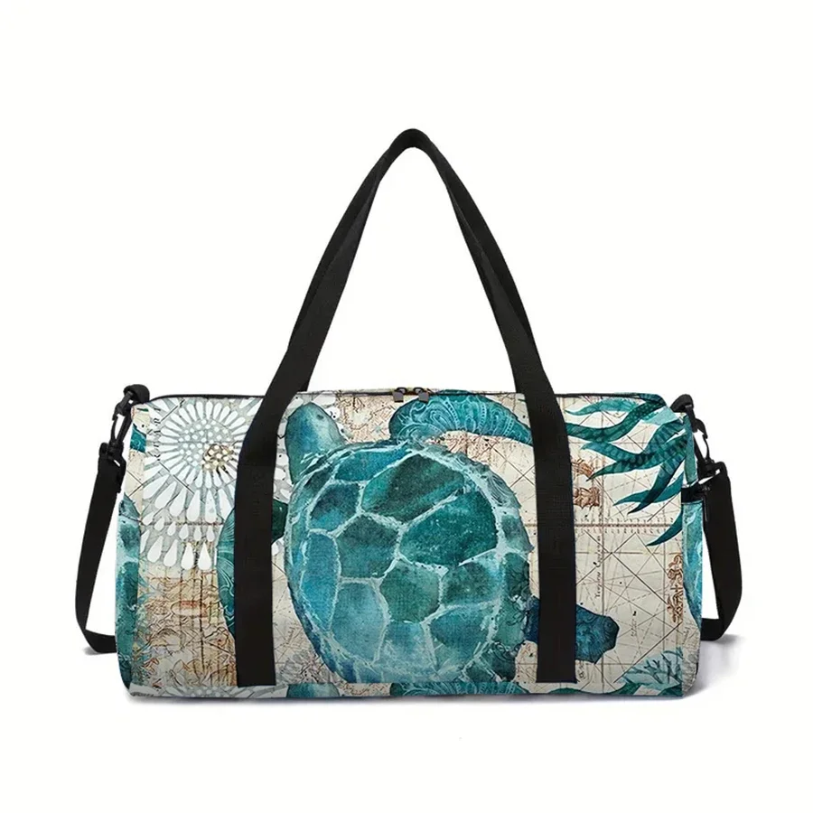 

Sea Turtle Pattern Large Capacity Luggage Bag For Boy And Girl Best Gift 3D Cartoon School Travel Bag For Children