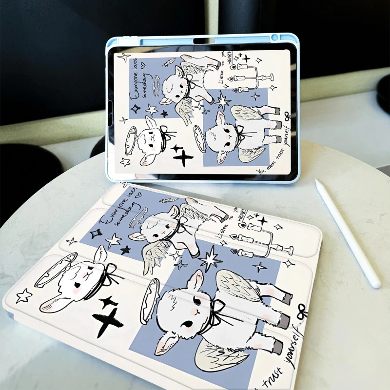 Para ipad mini 6 caso 2021 10.2 7/8/9 geração caso inteligente com suporte de caneta para pro 11 2nd 3rd 4th Чехол На Айwlд 9 7 Дюйма capa