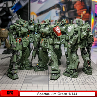 XFS Spartan Jim Squad Green HG PB Exclusive 1/144 Assembly Model Kit with Water Decals, Action Figure, Collectible Toy