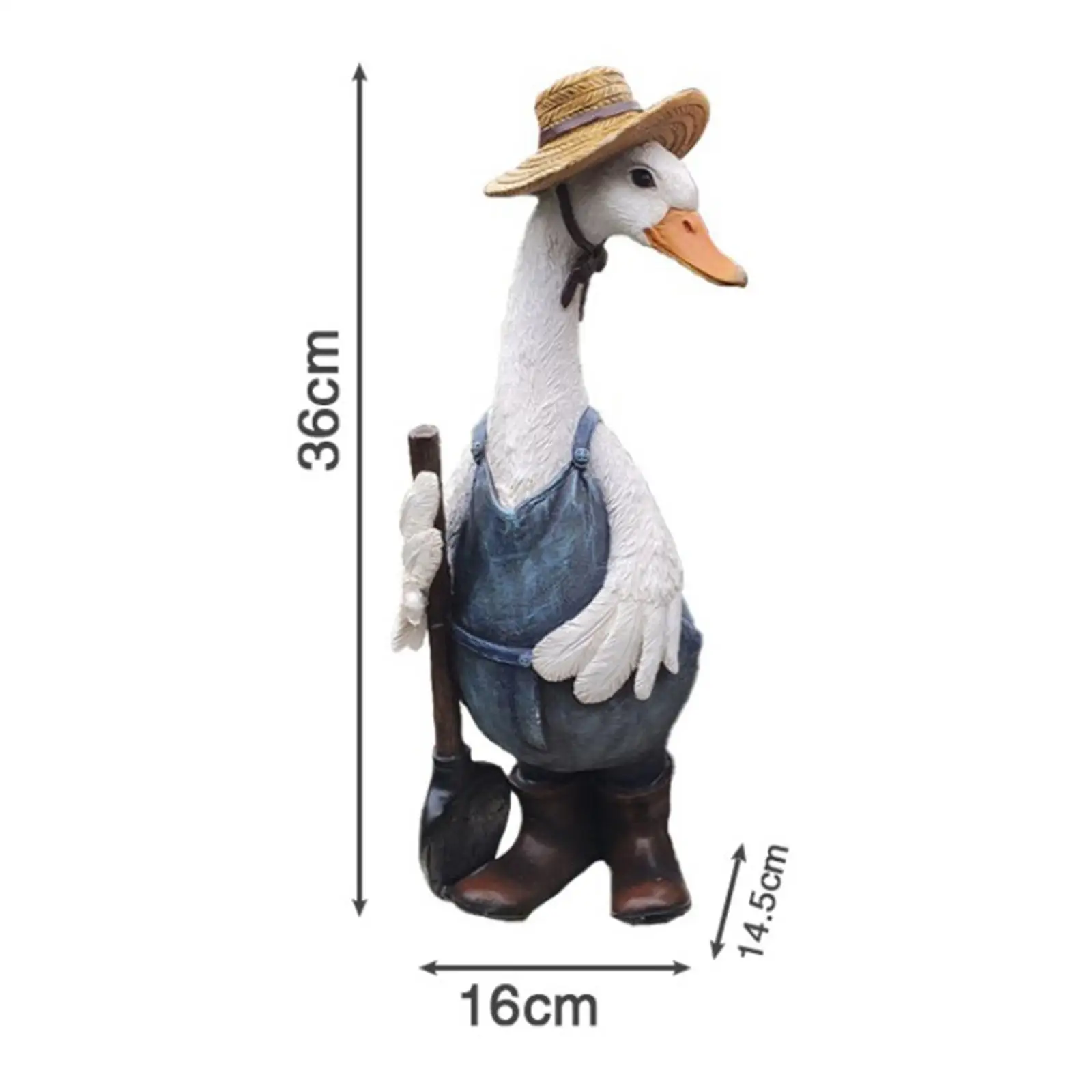 Resin Duck Garden Statue Figures Model Ornament Villa Pond Decor Art Crafts
