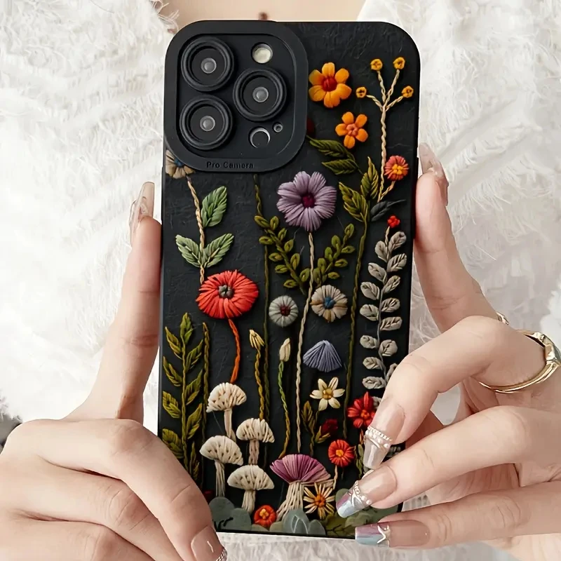 Retro Colorful Flower Phone Cases For Samsung Galaxy S26 S25 Ultra S24 S23 Plus S21 S22 Note 20 A55 A56 A35 A36 A16 A26 Cover