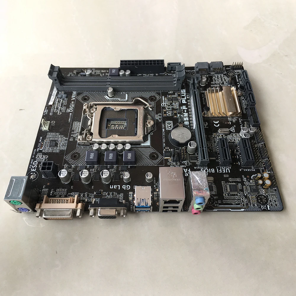 For ASUS Desktop Motherboard B85M-F PLUS DDR3 LGA1150 B85 Solid State Motherboard Perfect Test Good Quality