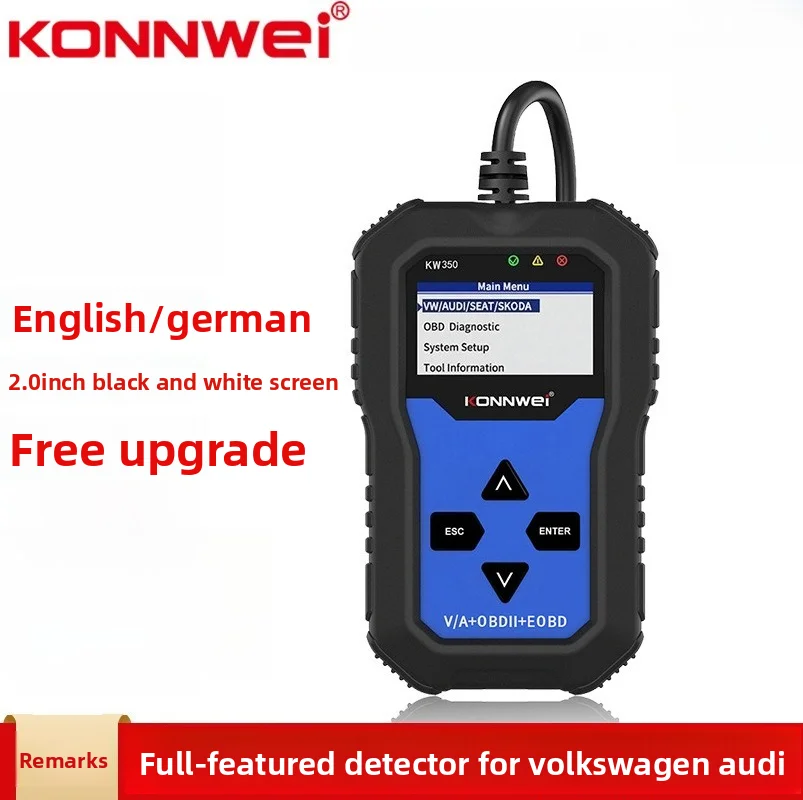 KW350 Auto-Vollsystem-Scanner, Diagnosegerät für ABS, SRS und Getriebefehler