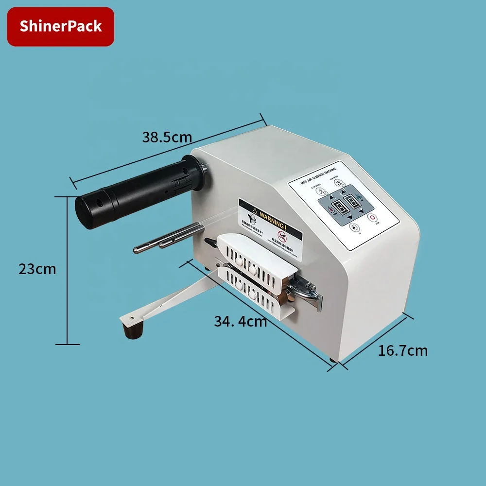 Macchina per la produzione di cuscini di riempimento vuoto con pellicola per cuscini d'aria da tavolo per la spedizione espressa