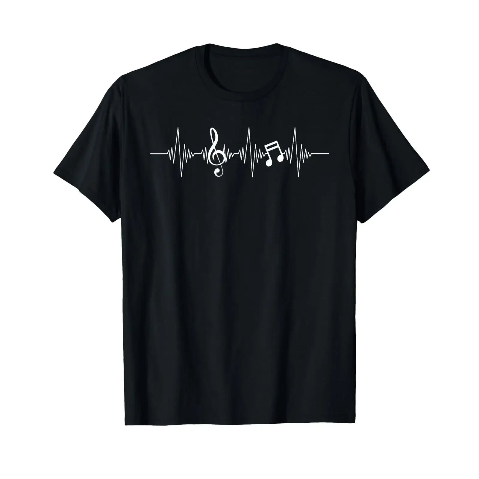 Music Sheet Heartbeat Treble Clef T Shirt vintage Washed Versatile streetwear Breathable Top For Everyday Wear Comfortable Soft