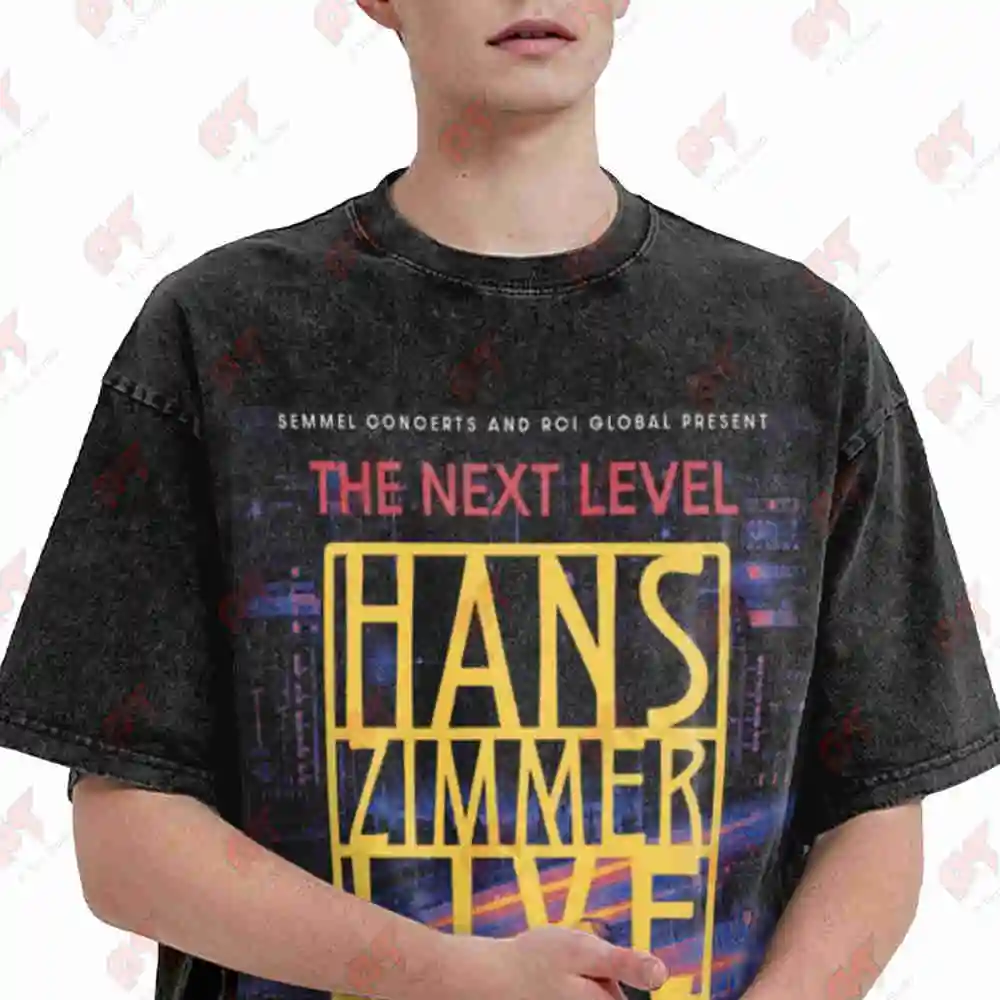 The Next Hans Level Zimmer Tour 2026 Isenglagi Vintage Washed Tee Pure Cotton T-Shirt