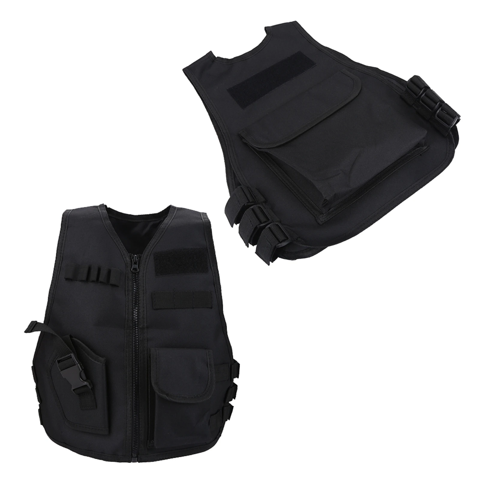 الأطفال تكتيك سترة طفل سترة قابلة للتعديل تنفس الأطفال أطفال سترة واقية صدرية لألعاب الصيد في الهواء الطلق #4