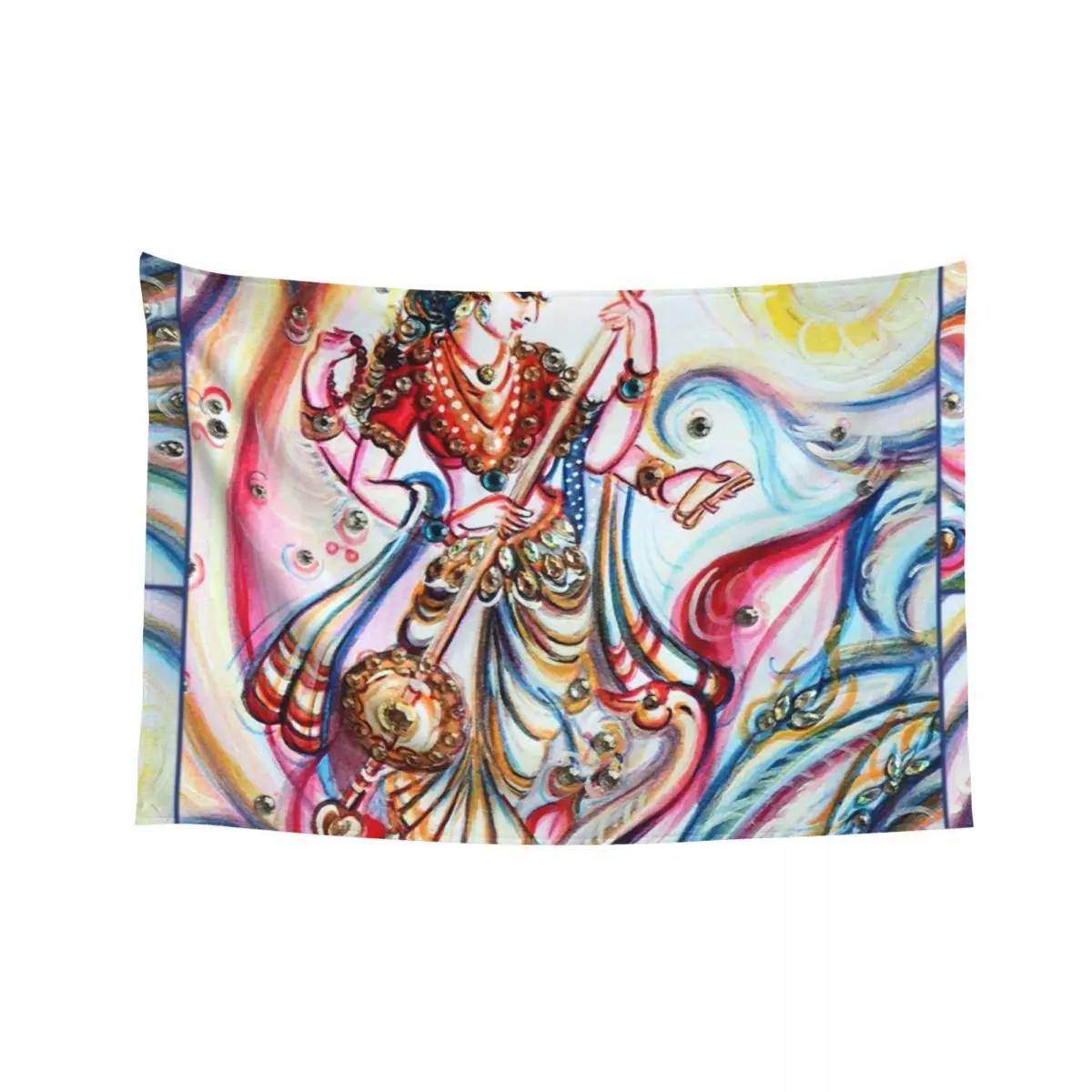 

Saraswati Tapestry Bathroom Decor Room Aesthetic Decor House Decorations Tapestry