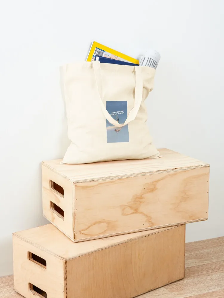 أريد أنك أكثر من أي سماء زرقاء - التجوية معك حمل حقيبة قماشية حقيبة يد نسائية مخصصة