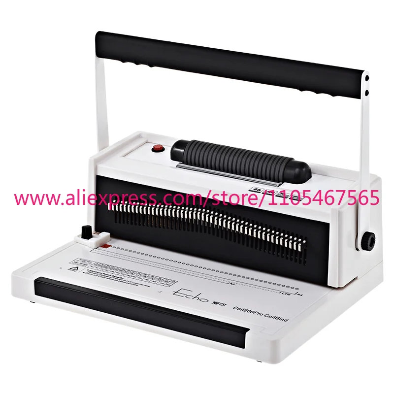 S20A Manual 46 Hole Adjustable A 4 Size 300mm Calendar Below Single Coil Spiral Plastic Wire Strapping Machine