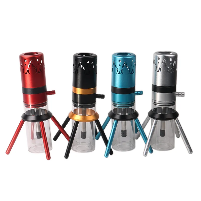 

Arabian four-corner column small hookah, acrylic hookah, with lamp.