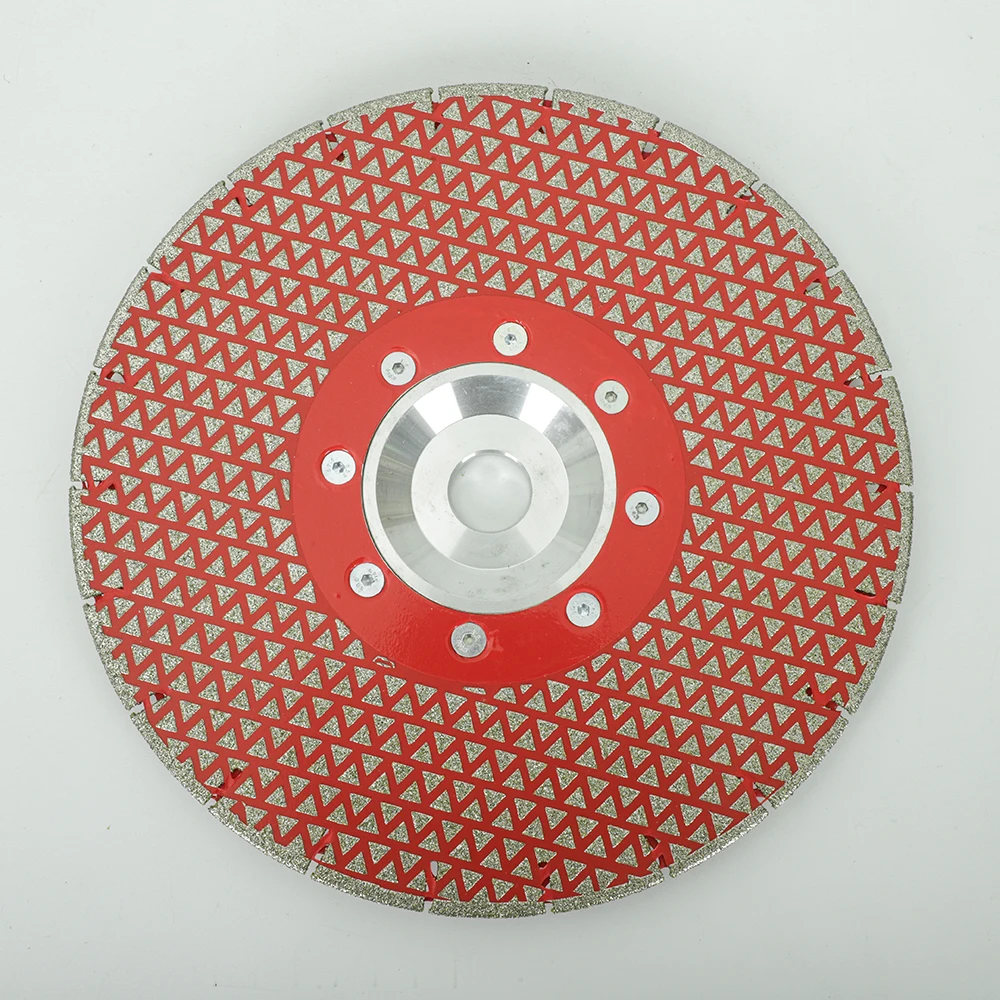 

9" 230mm Electroplated Diamond Saw Blade Cutting And Grinding Disc Both Sides For Polishing Stone Marble Granite Ceramic Tile