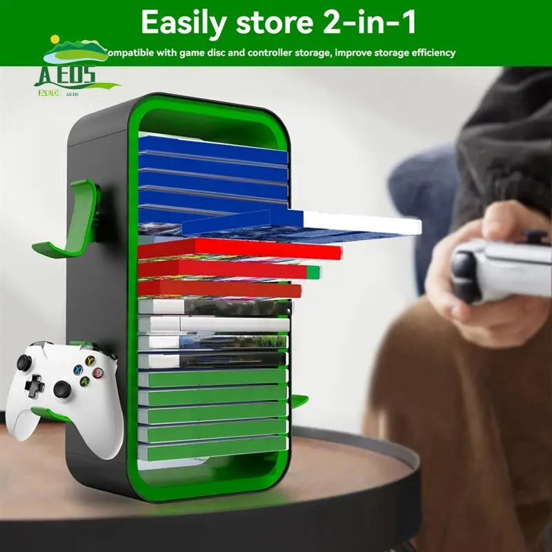 

AED5-стойка для хранения игр для многофункциональной стойки для дисков P5, держатель для игровых дисков, стойка для игровых дисков без двойного зарядного устройства