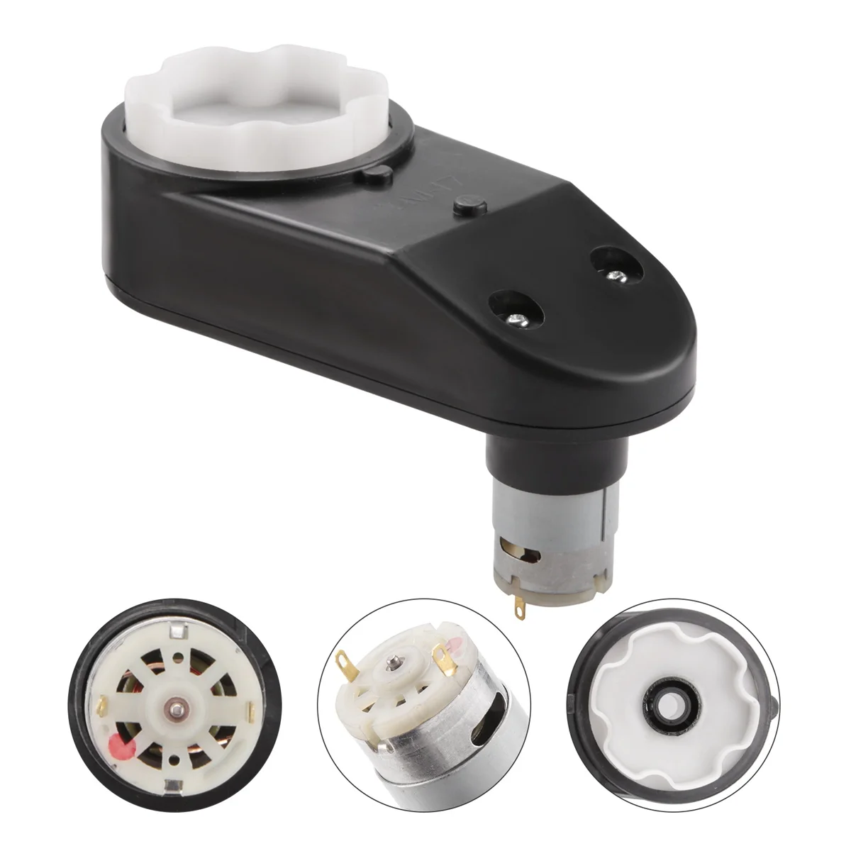 กล่องเกียร์ Motor listrik รถ RS390 12V 15000รอบต่อนาทีกล่องเกียร์จอ DC สำหรับเด็กรถออฟโรดไฟฟ้า