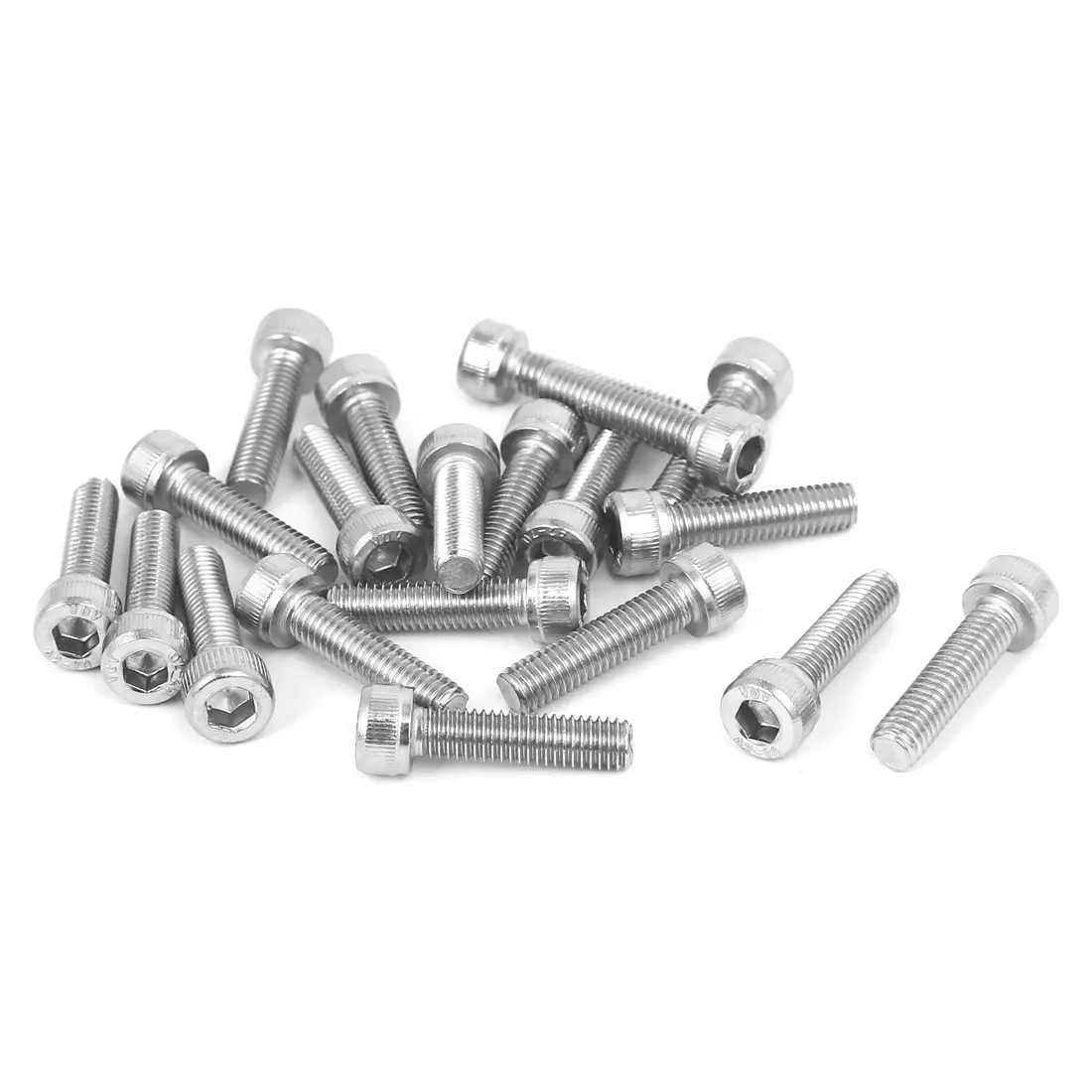 Uxcell M5 M8 Thread 20/25/30/35/40/45/50/60/70/80/90/100/110/140mm 304 Stainless Steel Hex Socket Head Cap Screw Bolt DIN912