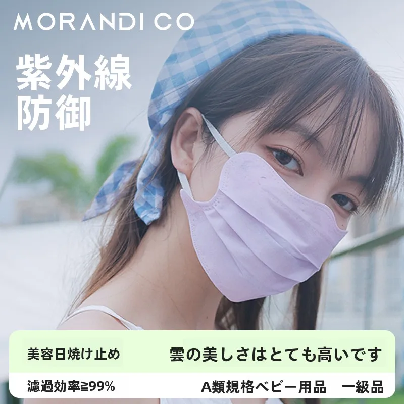 

Morandi Co Cloud Sun Protection Mask Ultra Thin Ice Sensation Beau Independent Paaging Breathable Protective Gear