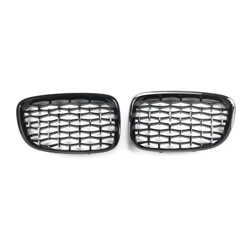 

A96I-For BMW 5 Series GT F07 Hatchback 2010-2017 Car Black Diamond Meteor Style Front Grille