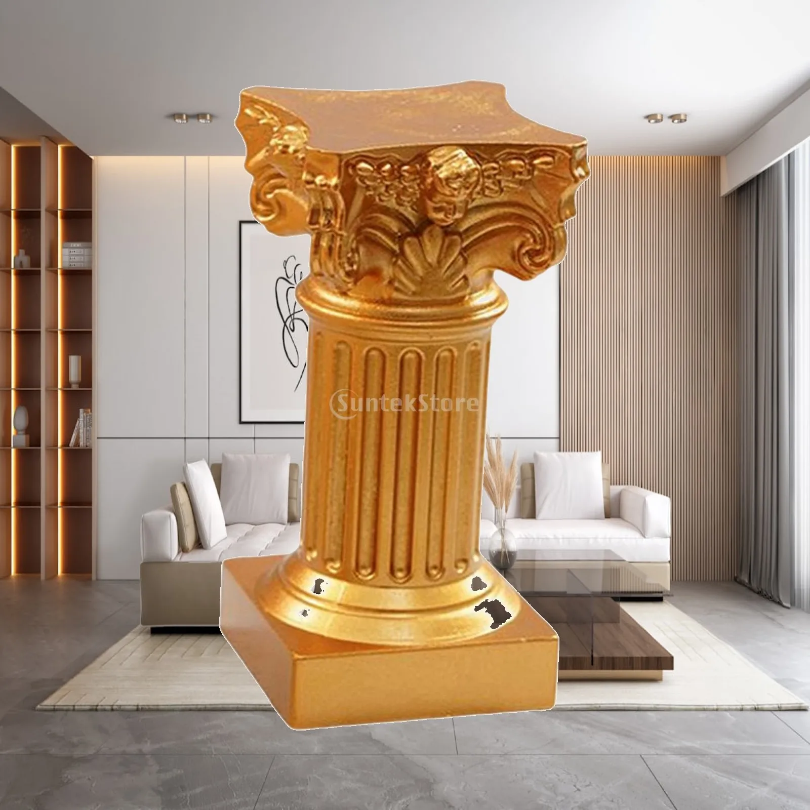 Roman Pillar Statue Candle Holder Pedestal Stand for Decor