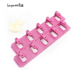 10Pcs Detachable Practice Display Stand Holder & 10Pcs False Nail Tips Manicure Nail Art Tool Set
