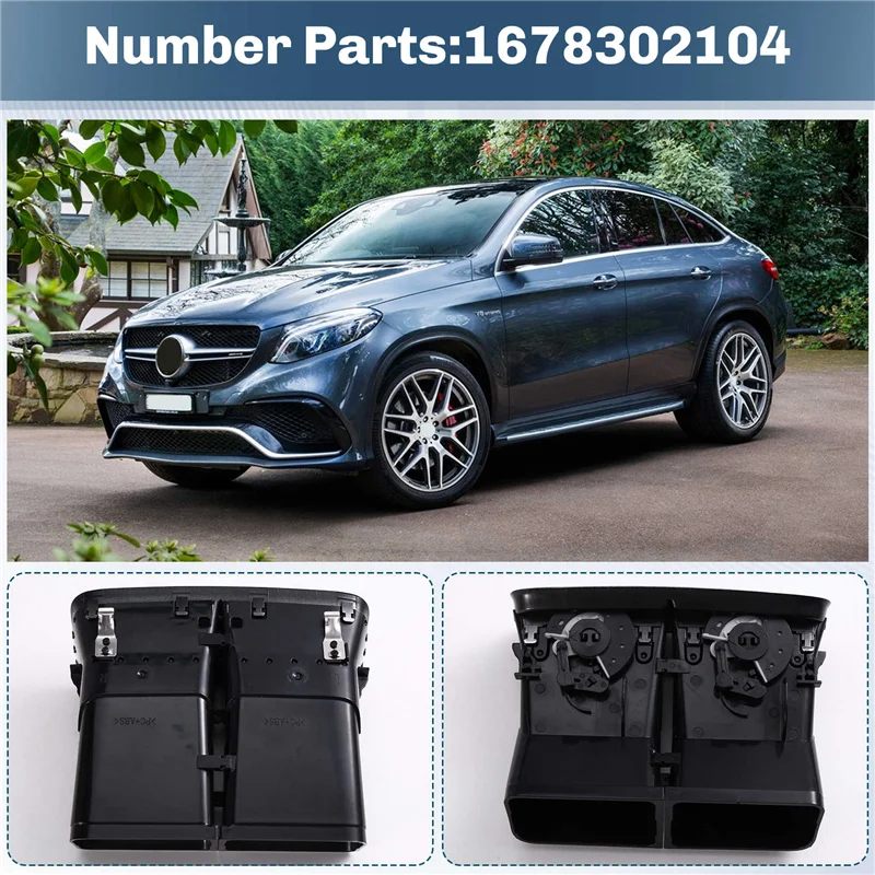 

Car Rear Air Conditioner Outlet Assembly A/C Outlet Panel 1678302104 For GLE GLS W167 2020-2024-A93R