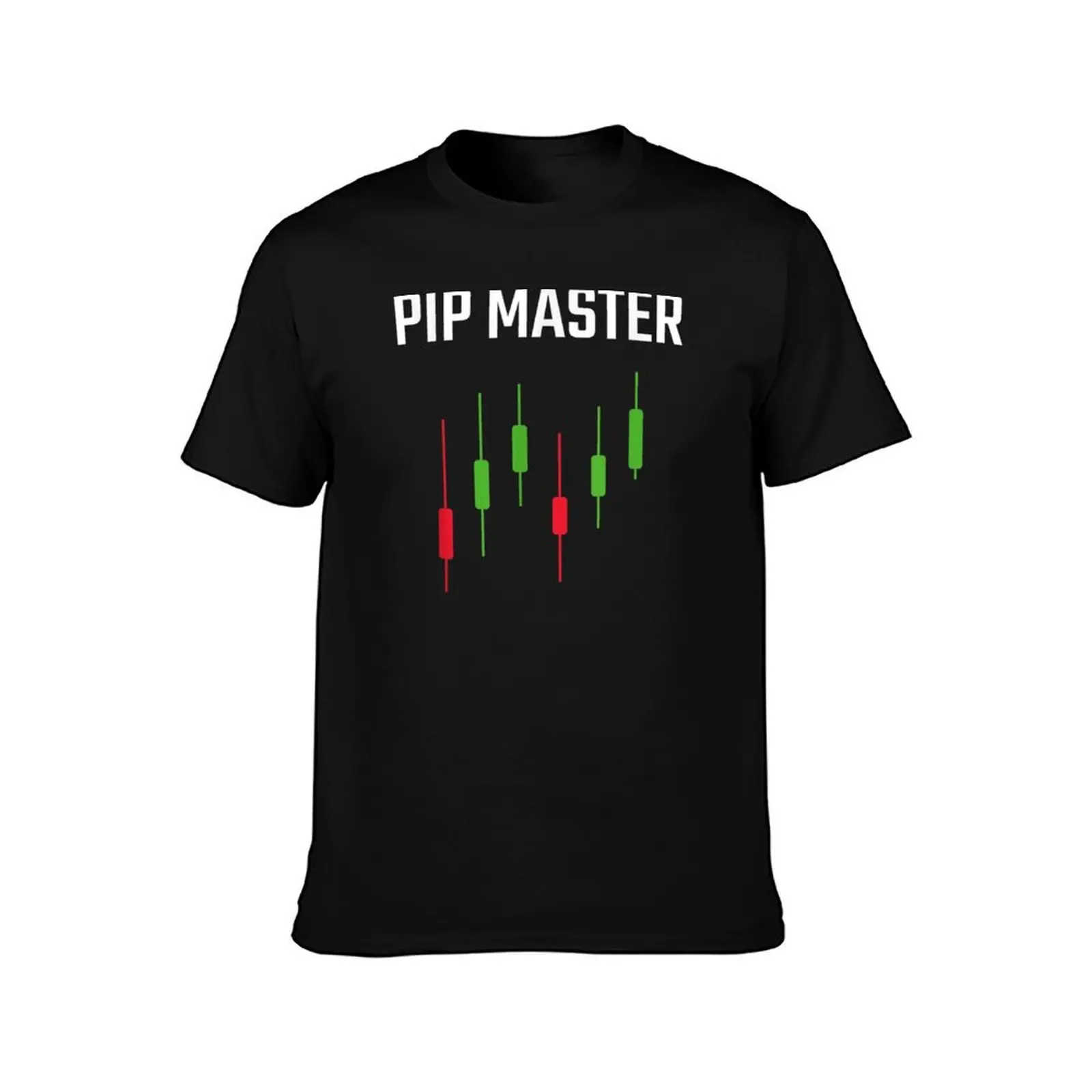 Pip Master Funny Forex Candlestick Trading T-Shirt, Summer Casual Cotton Tee, Oversized Streetwear Tops, Vintage Graphic Print